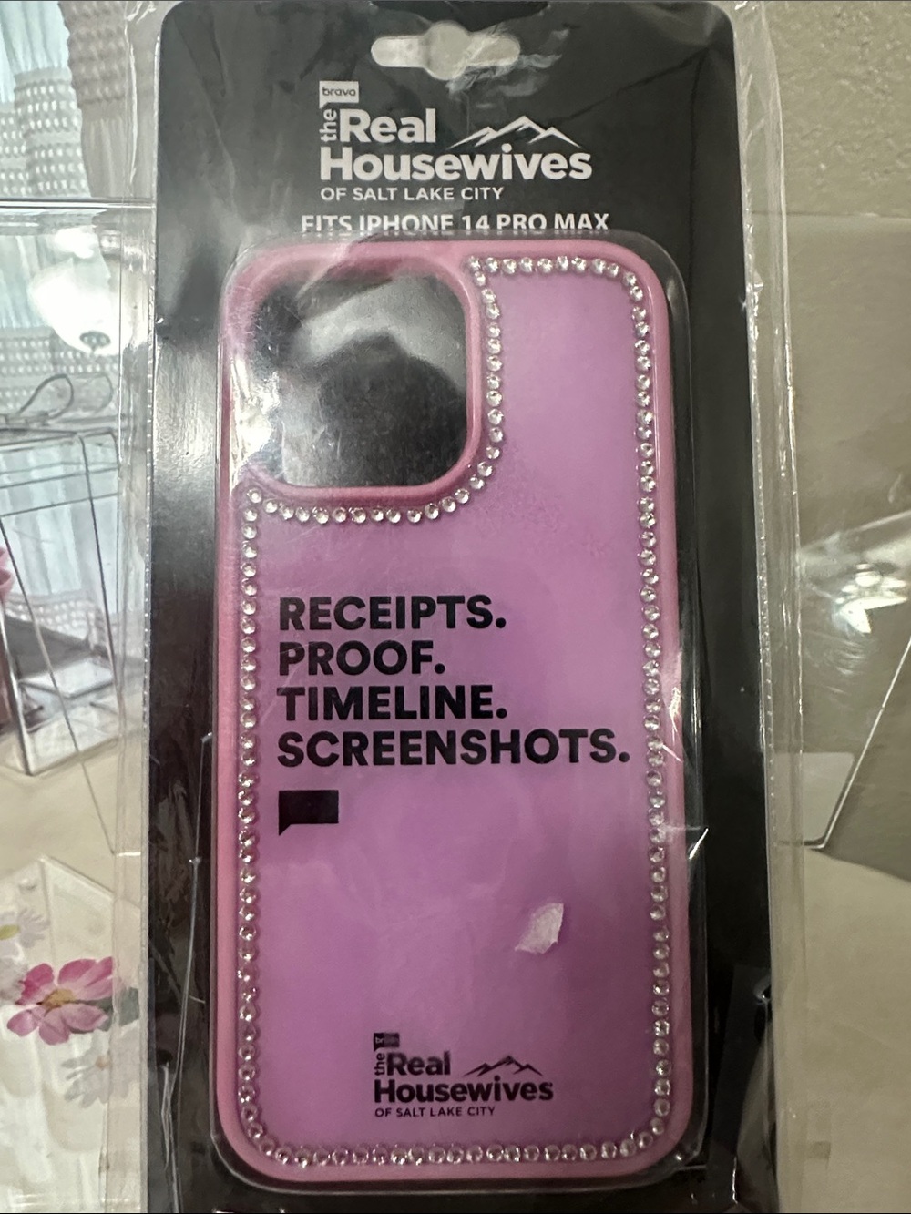 Pink Rhinestone iPhone 14 Pro Max Case NWT by Bravo